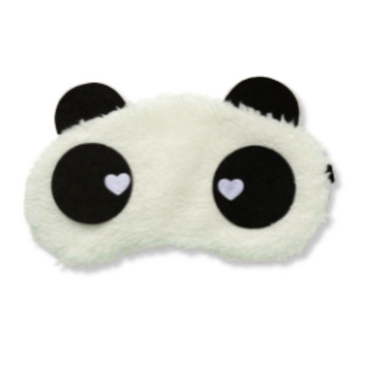 Masque de Nuit Panda Blanc Bandeauzen