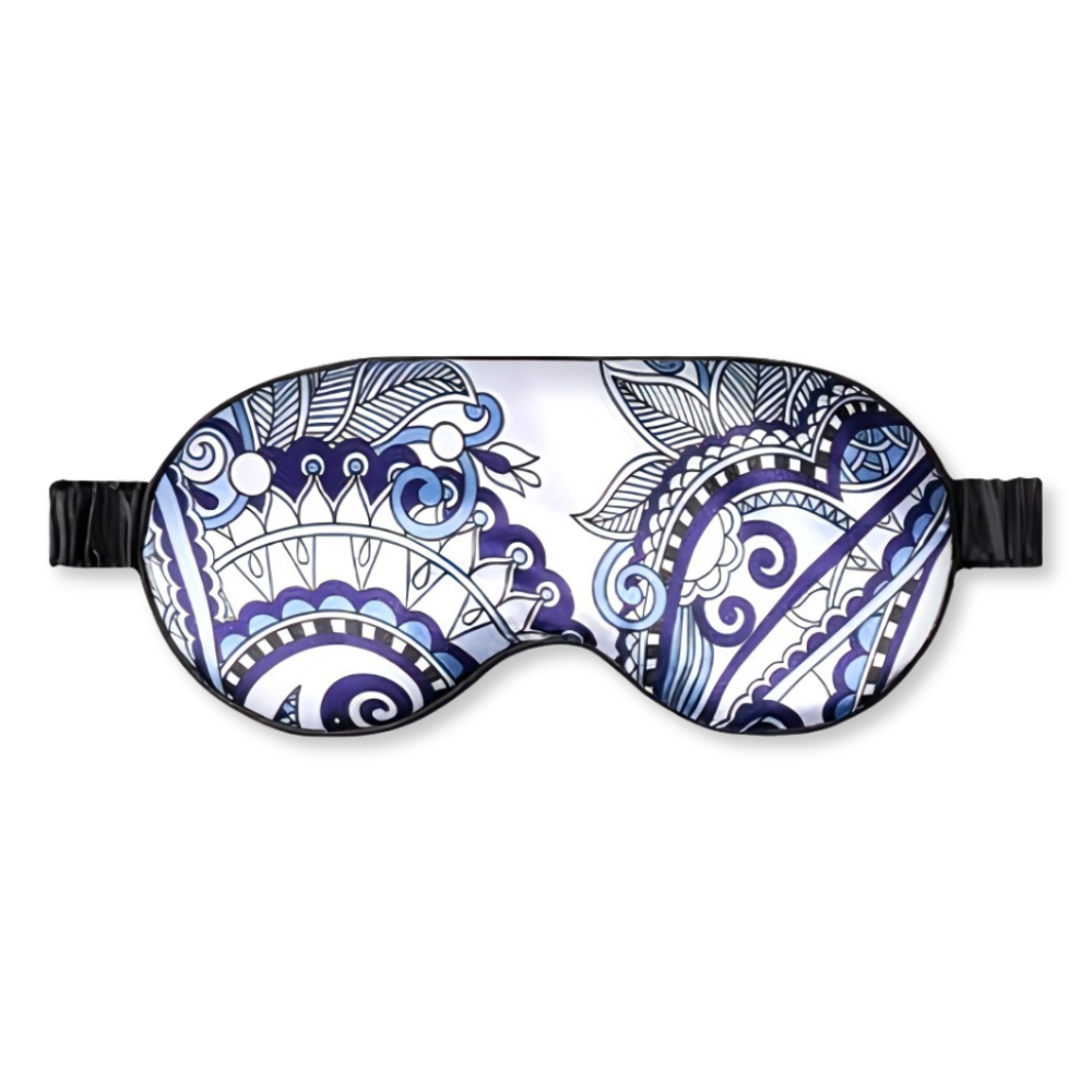 Masque de Sommeil en Satin à Motifs Bandeauzen