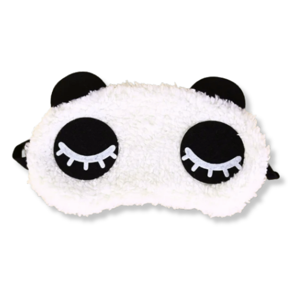 Masque de Nuit Panda Blanc Bandeauzen