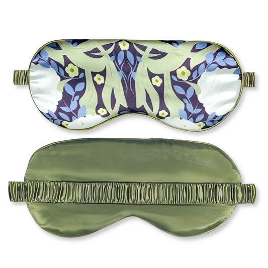Masque de Sommeil en Satin à Motifs Bandeauzen